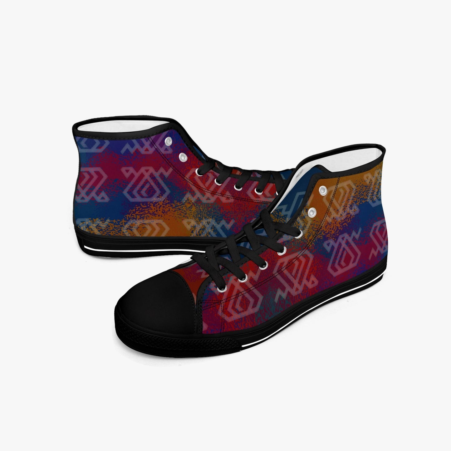 MG20U003 MAWA Rainbow Collection Hitop Canvas Shoes -unisex
