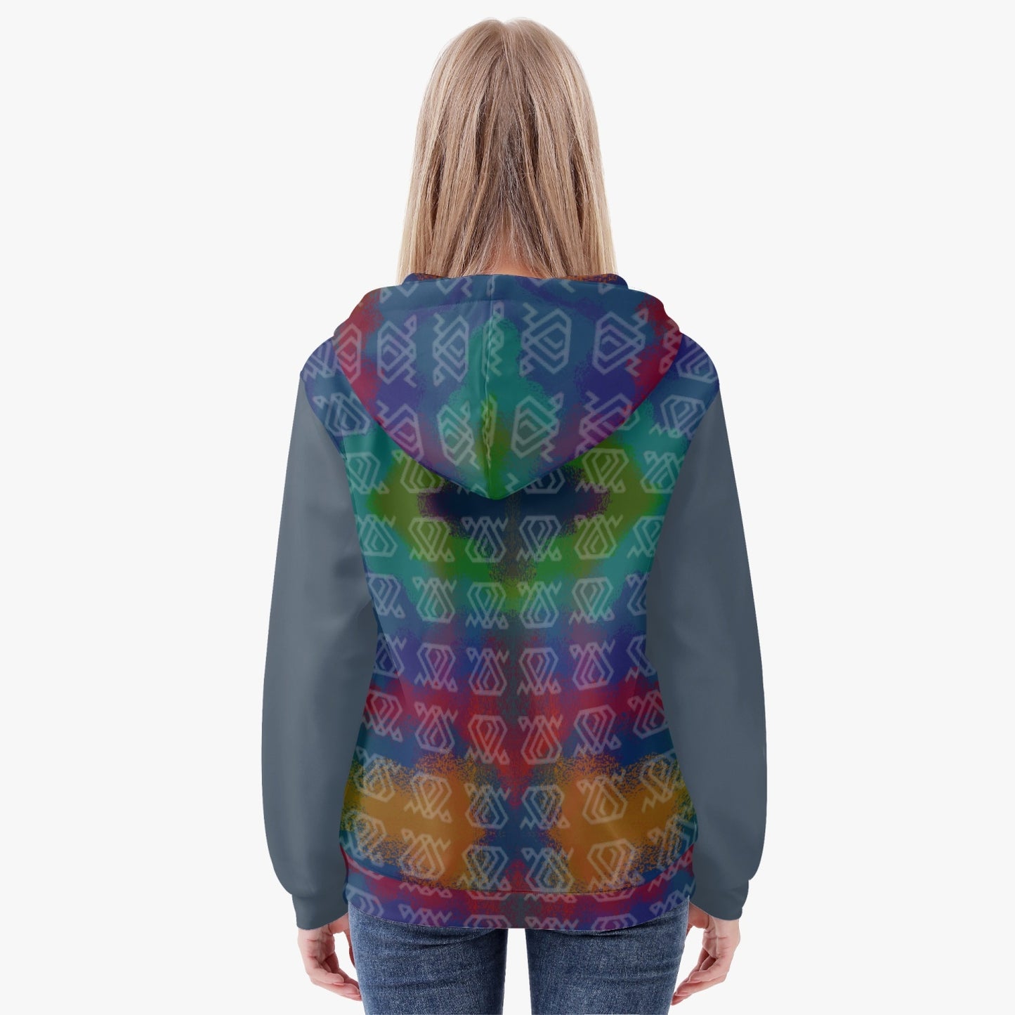 Sudadera con capucha y cremallera MAWA Rainbow