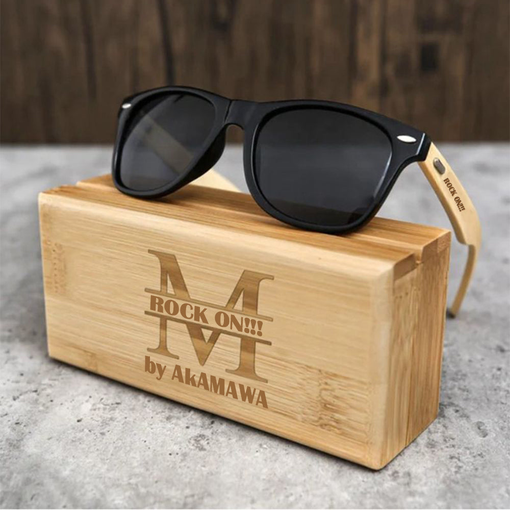 AC30U005 ROCK ON!!! by AkAMAWA Bamboo Sunglasses