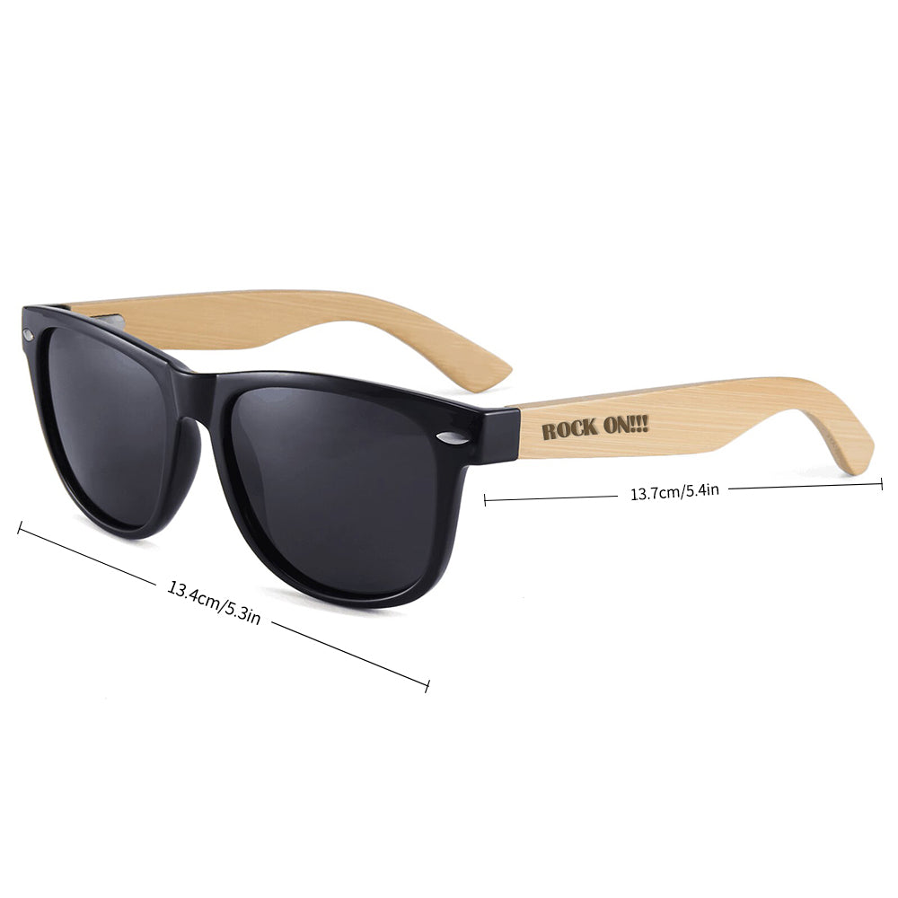 AC30U005 ROCK ON!!! by AkAMAWA Bamboo Sunglasses