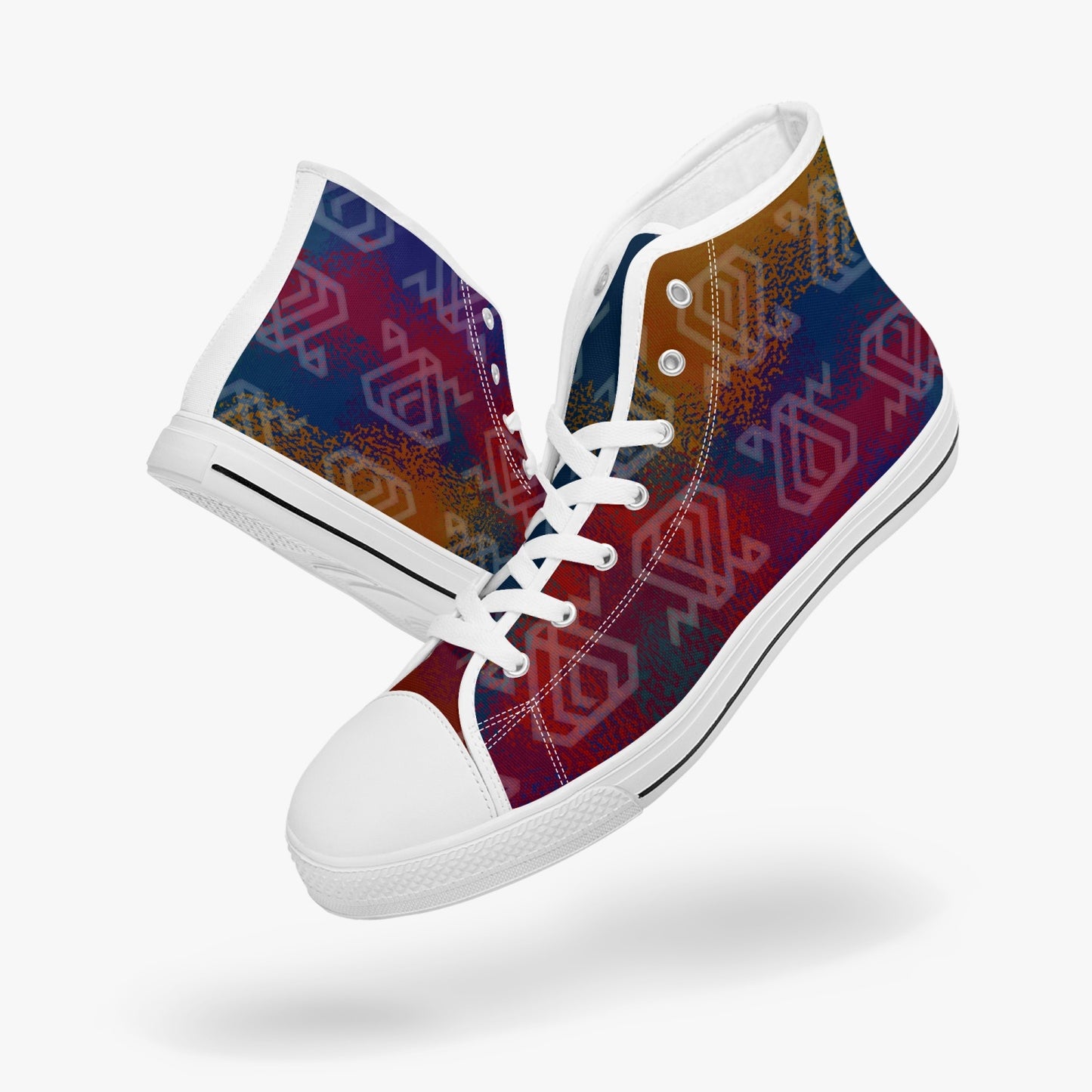 MG20U003 MAWA Rainbow Collection Hitop Chaussures en toile - unisexe