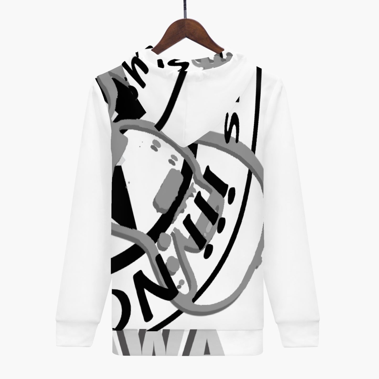 AC10M007 'ROCK ON' Men's Full Zip-up Organic Hoodie by Marco Akamawa