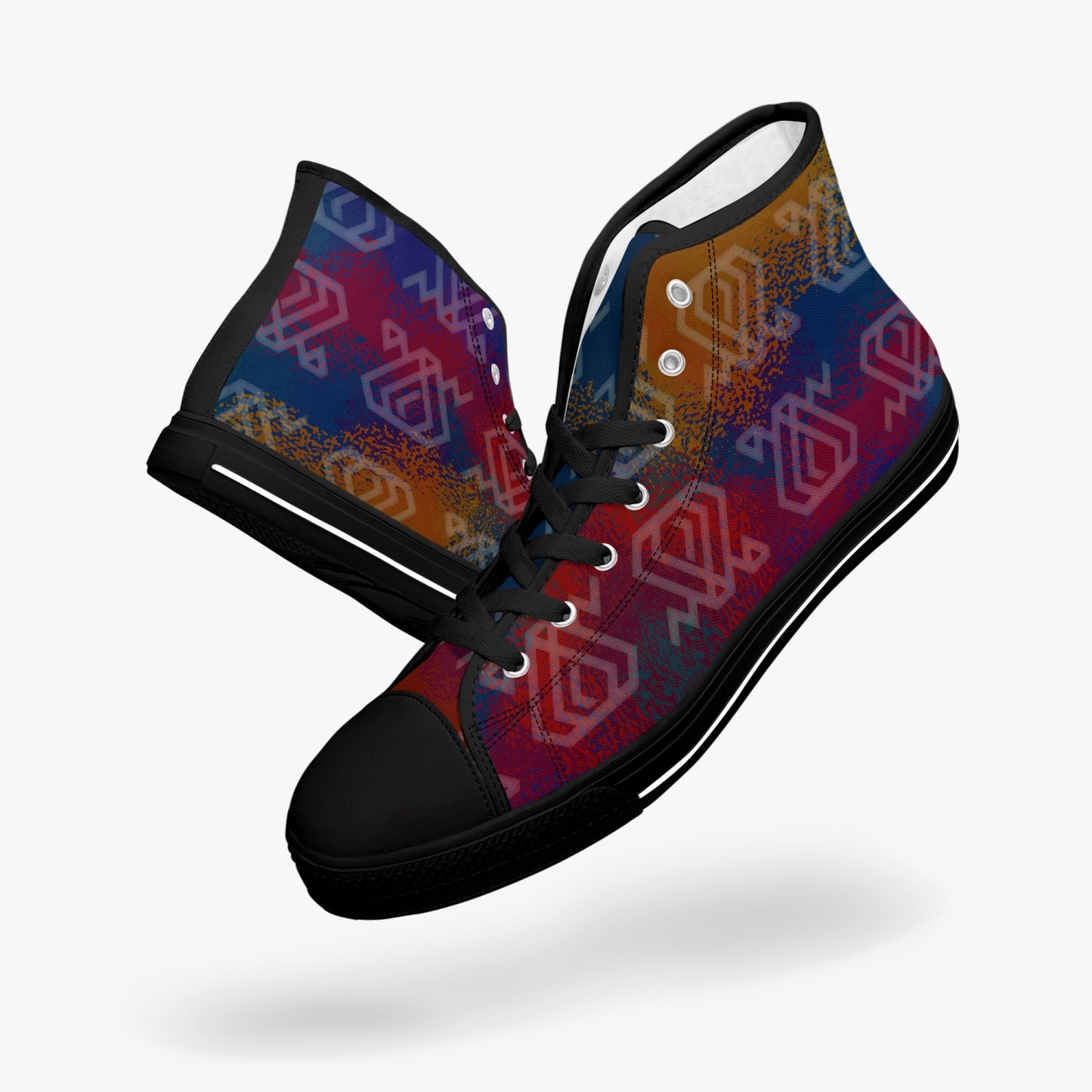 MG20U003 MAWA Rainbow Collection Hitop Chaussures en toile - unisexe