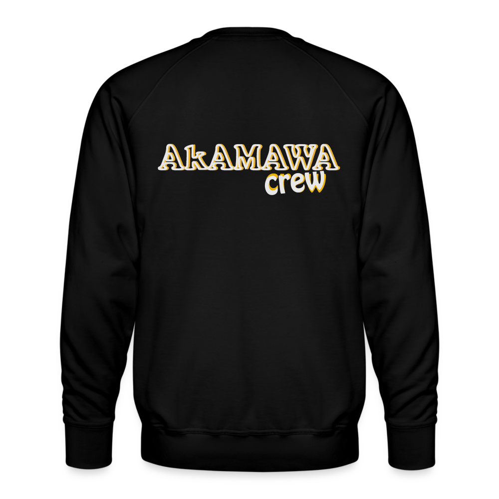 AC10M003 AkAMAWA Crew 'ROCK ON' Men’s ECOLO Sweatshirt - black
