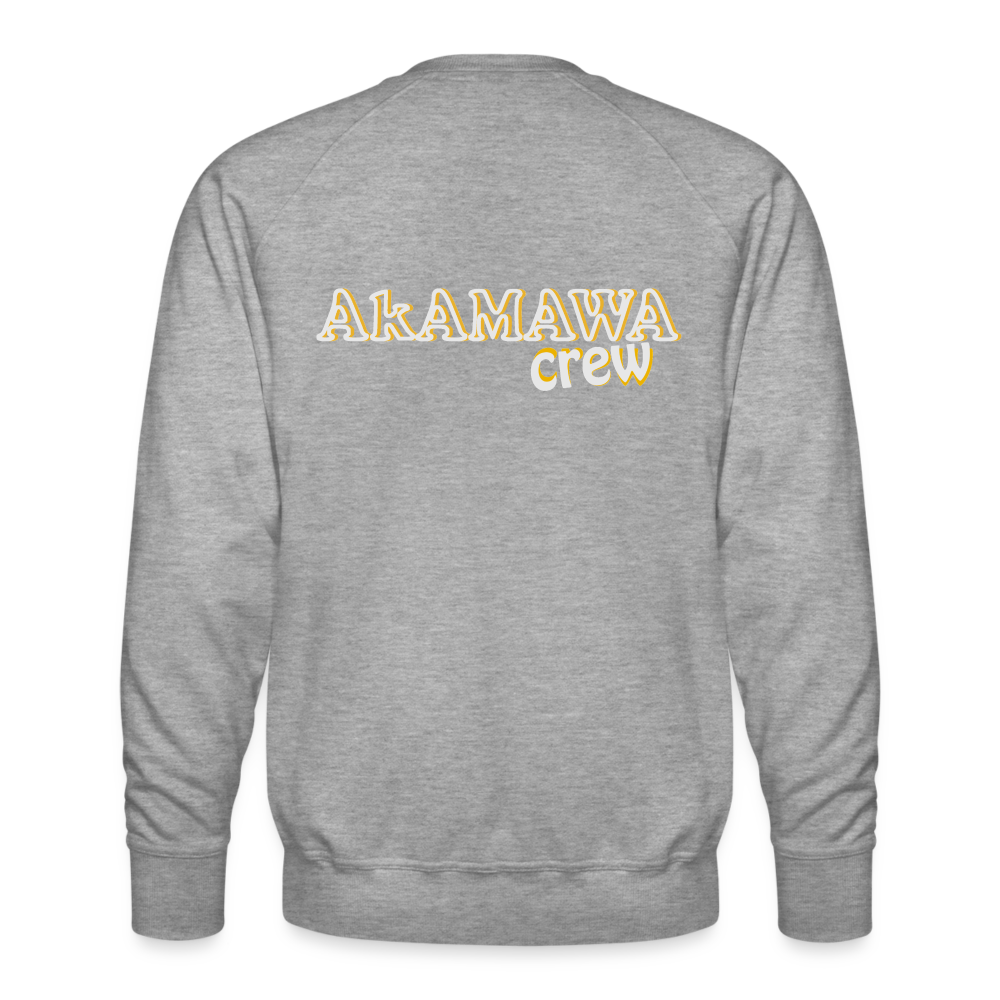 AC10M003 AkAMAWA Crew 'ROCK ON' Men’s ECOLO Sweatshirt - heather grey