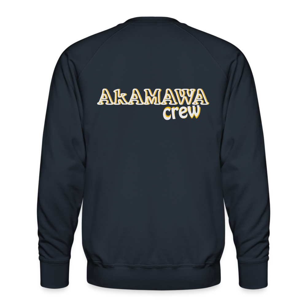 AC10M003 AkAMAWA Crew 'ROCK ON' Men’s ECOLO Sweatshirt - navy