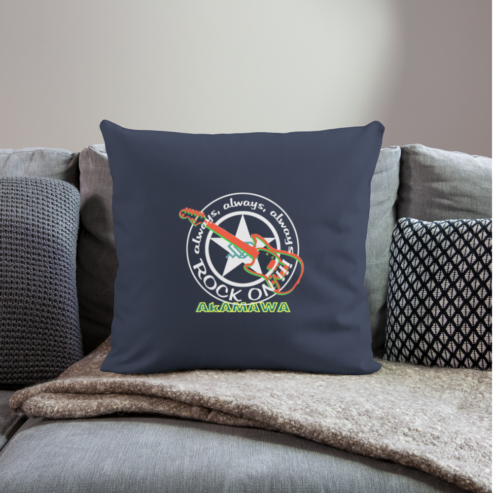 AC50P002 ROCK ON Sofa pillow with filling 45cm x 45cm - navy